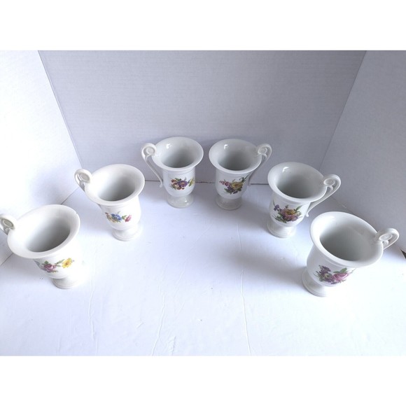 Rare Vintage Kaiser West Germany Porcelain Footed Tea Coffee Cappuccino Mug Cup - Picture 11 of 12